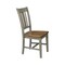 International Concepts Set of Two San Remo Splatback Chair, Hickory/Stone C41-10P - alternate 2
